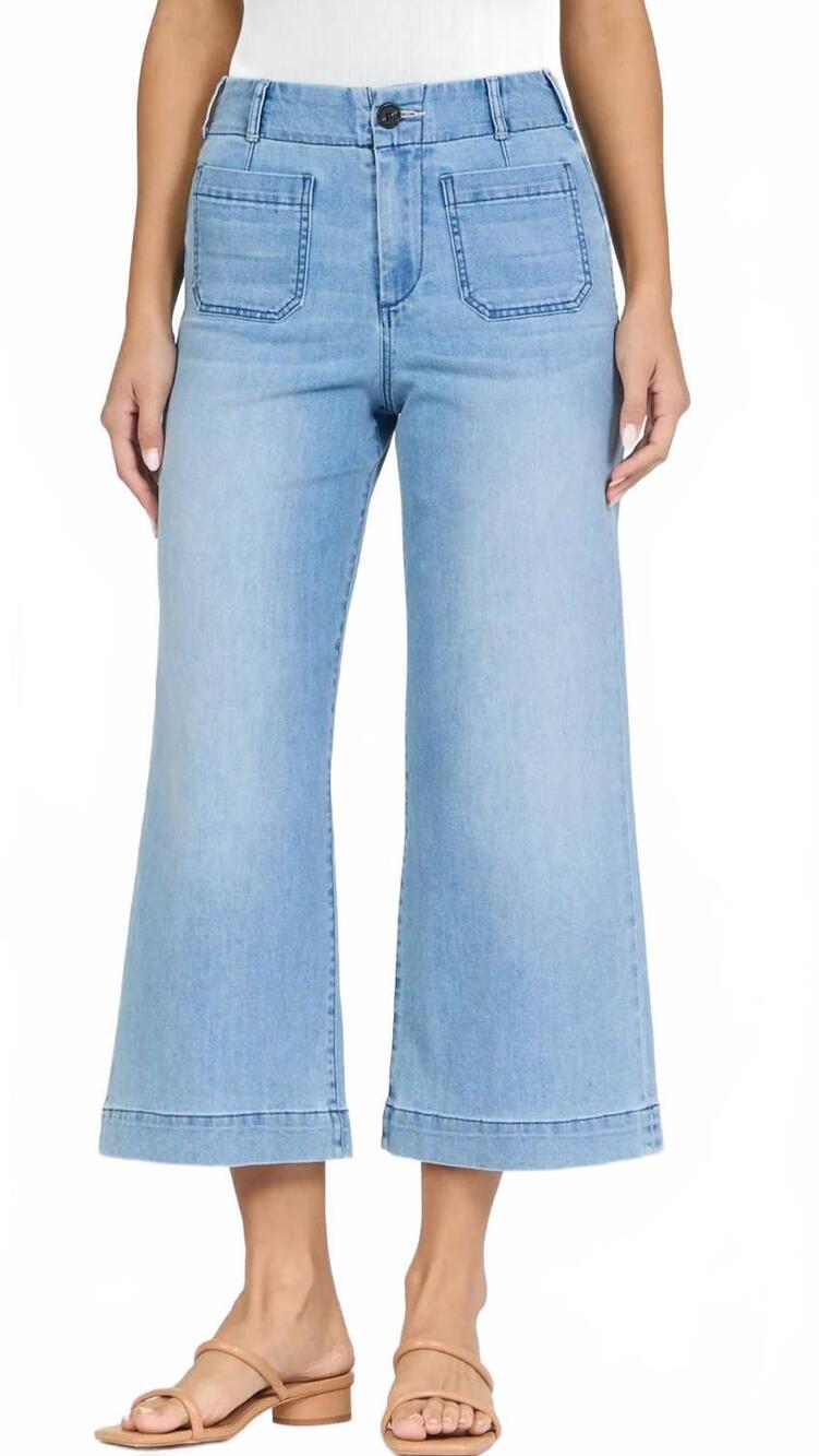NEW DEAR JOHN DENIM audrey patch pocket jeans in eclipse